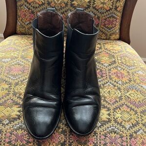 Massimo Dutti Black Leather Boots